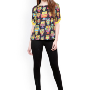 Black Printed Top - Image 5