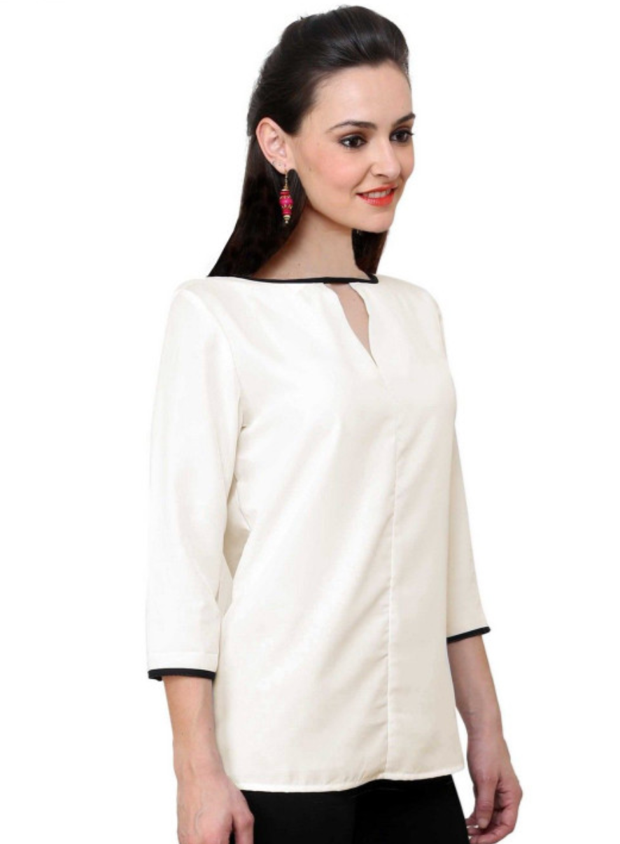 Women Long Sleeves Crepe Top - Image 3