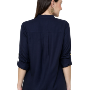 Women Mandarin Collar Top - Image 4