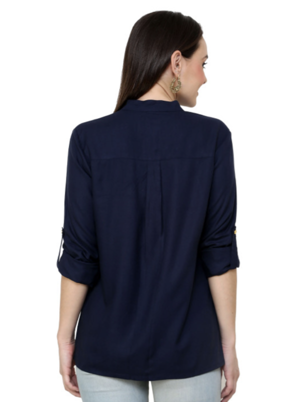 Women Mandarin Collar Top