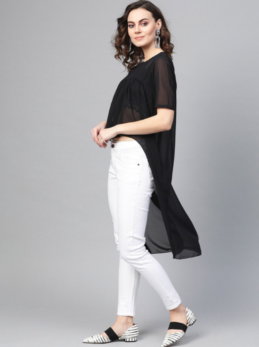 Georgette High-Low Top - Image 3