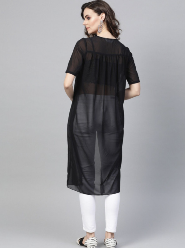 Georgette High-Low Top