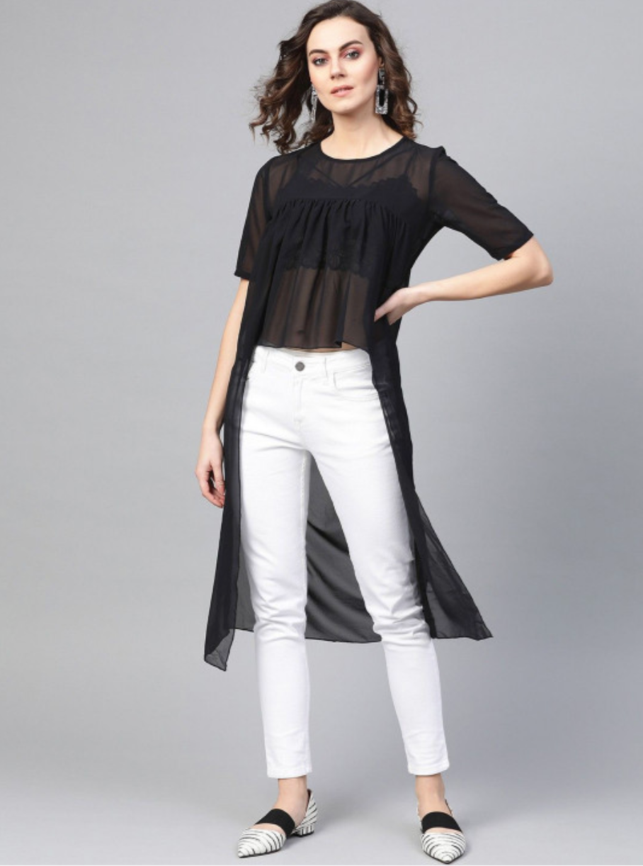 Georgette High-Low Top - Image 5
