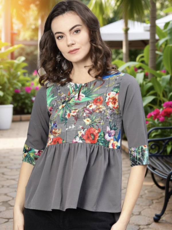 Women Floral Print Casual Top
