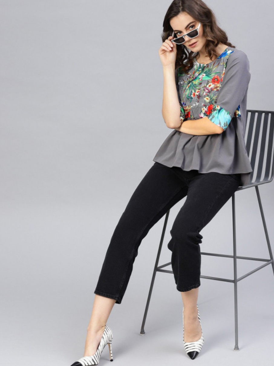 Women Floral Print Casual Top - Image 5