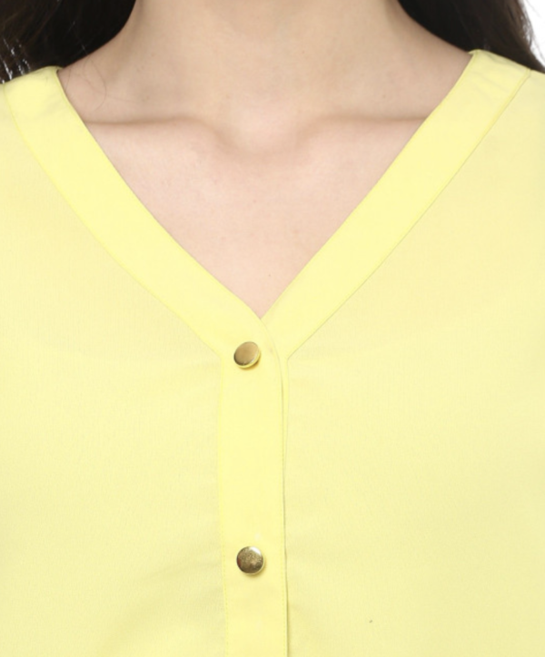 Women Puff Sleeves Shirt Style Top