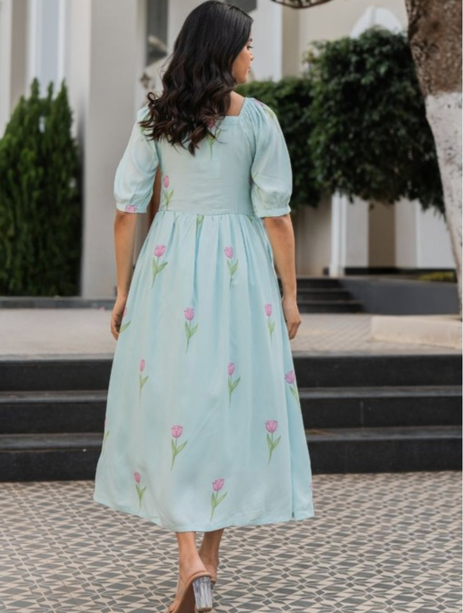 Women Clothing Fit and Flare Dress - Image 2