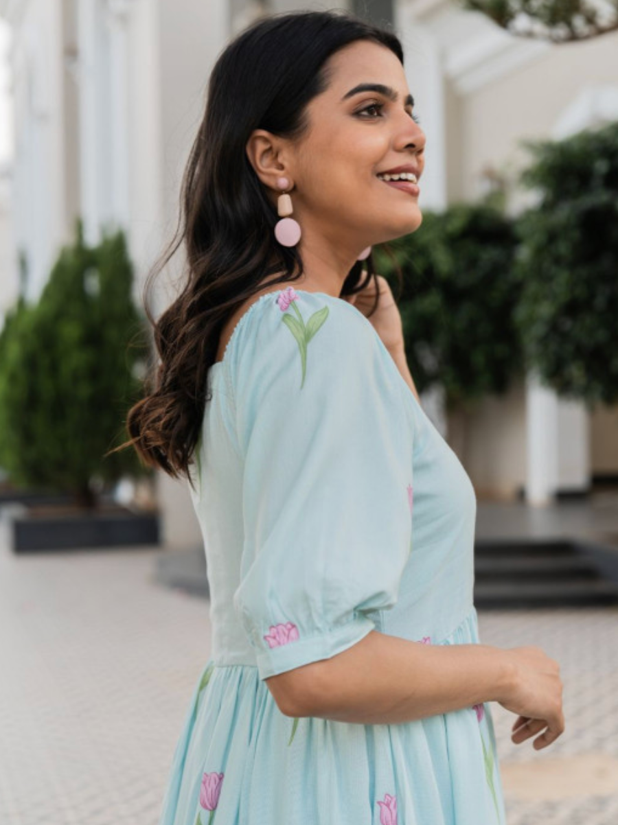 Women Clothing Fit and Flare Dress - Image 3