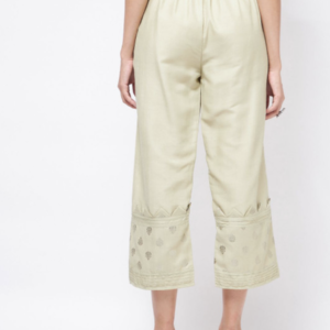 Women Ethnic Motifs Foil Printed Trousers - Image 3