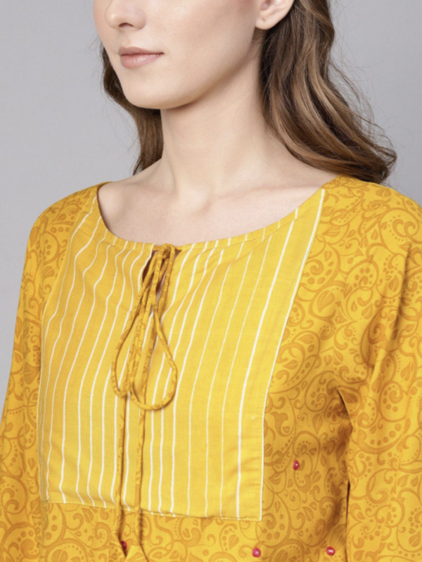 Women Ethnic Printed Kimono Sleeve Top