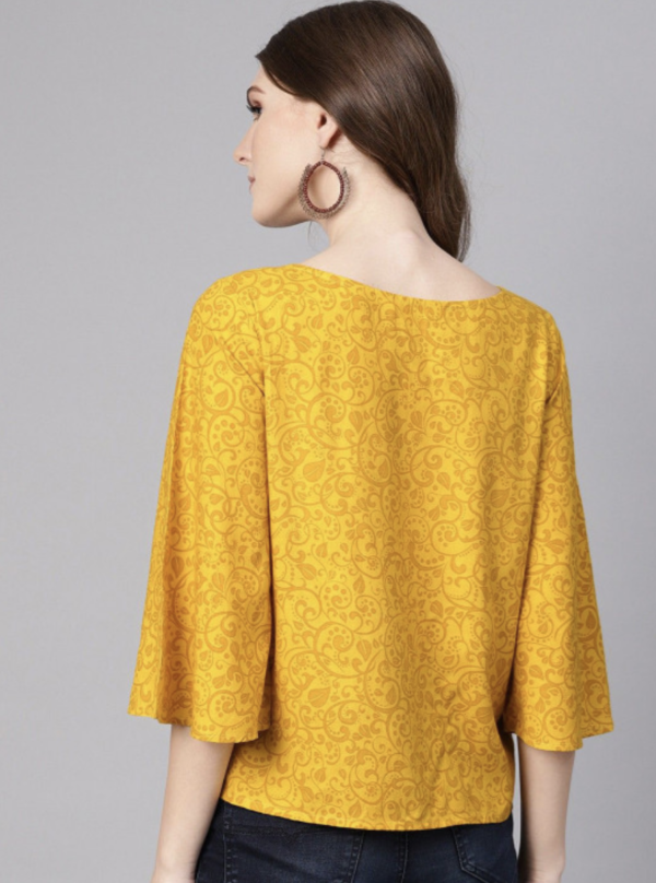 Women Ethnic Printed Kimono Sleeve Top