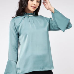 Round Neck Flared Sleeves Top - Image 2