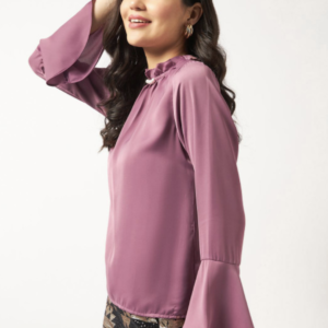 Round Neck Bell Sleeves Top - Image 2