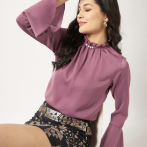 Round Neck Bell Sleeves Top - Image 5