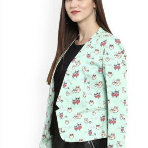 Printed Tailored-Fit Front Open Blazers - Image 3
