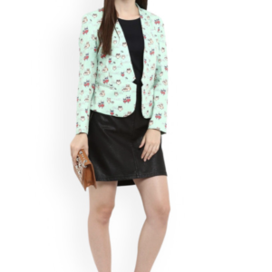 Printed Tailored-Fit Front Open Blazers - Image 5