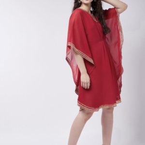 Women Flared Sleeves Georgette Kurta - Image 4