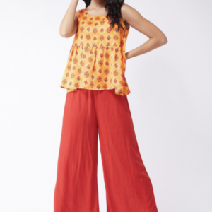 Ethnic Motifs Printed Round Neck A-Line Top - Image 5