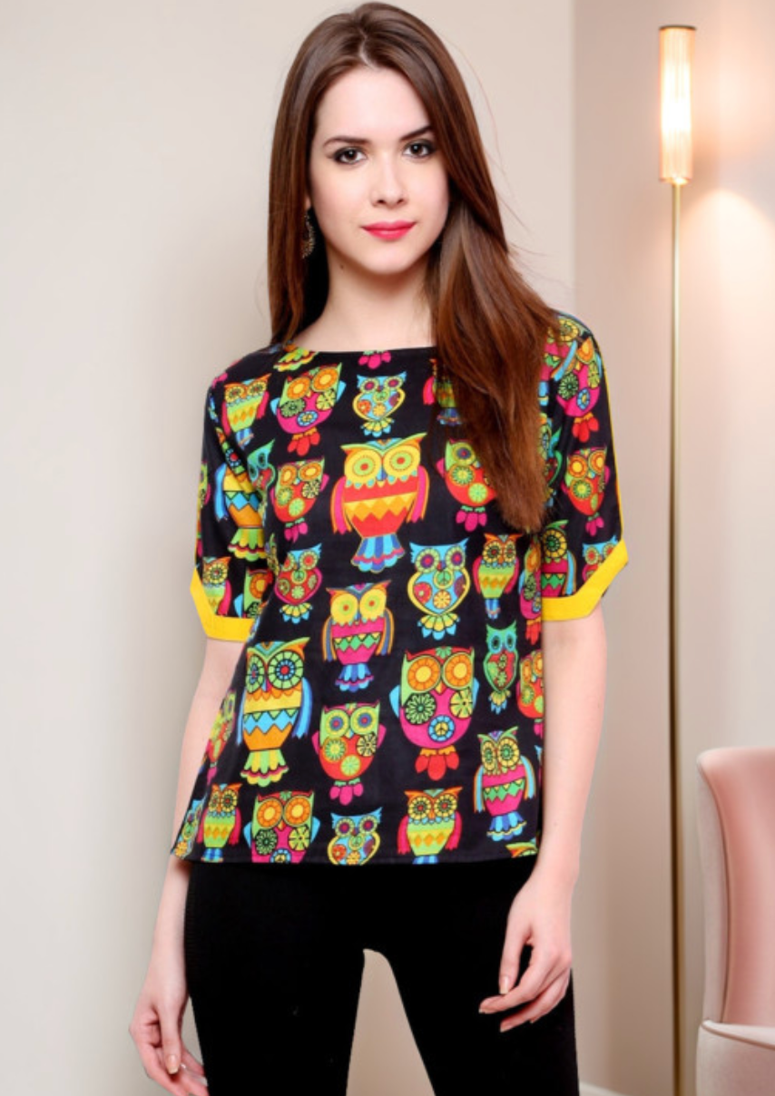 Conversational Printed Top - Image 1