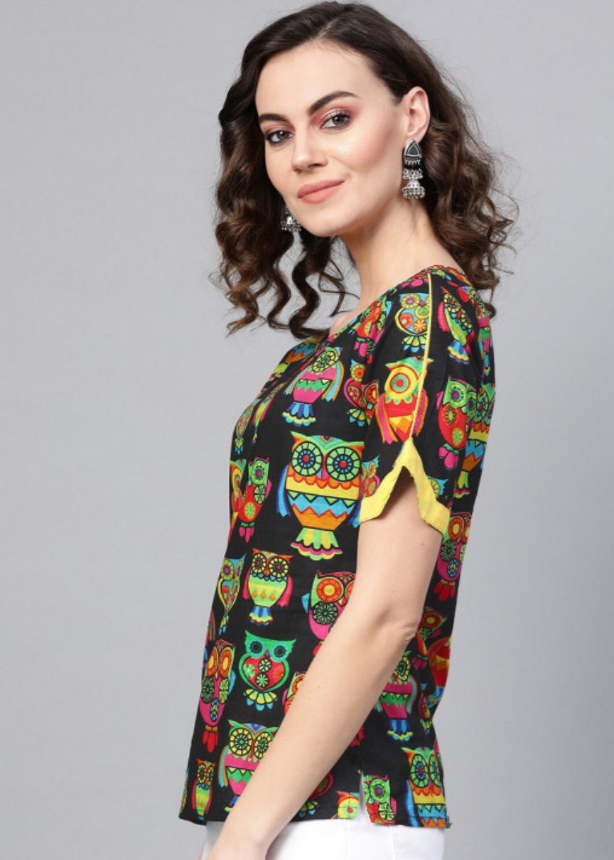 Conversational Printed Top - Image 3