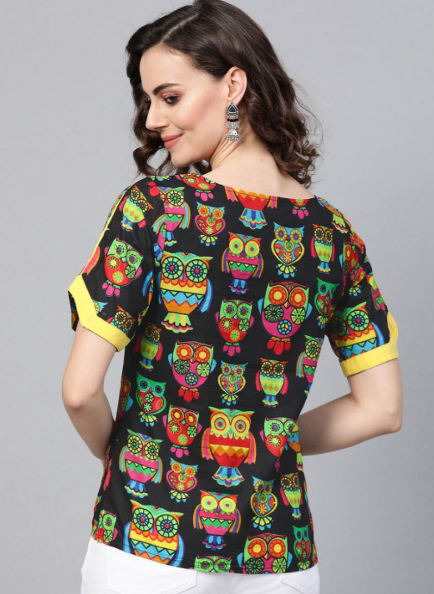 Conversational Printed Top - Image 4