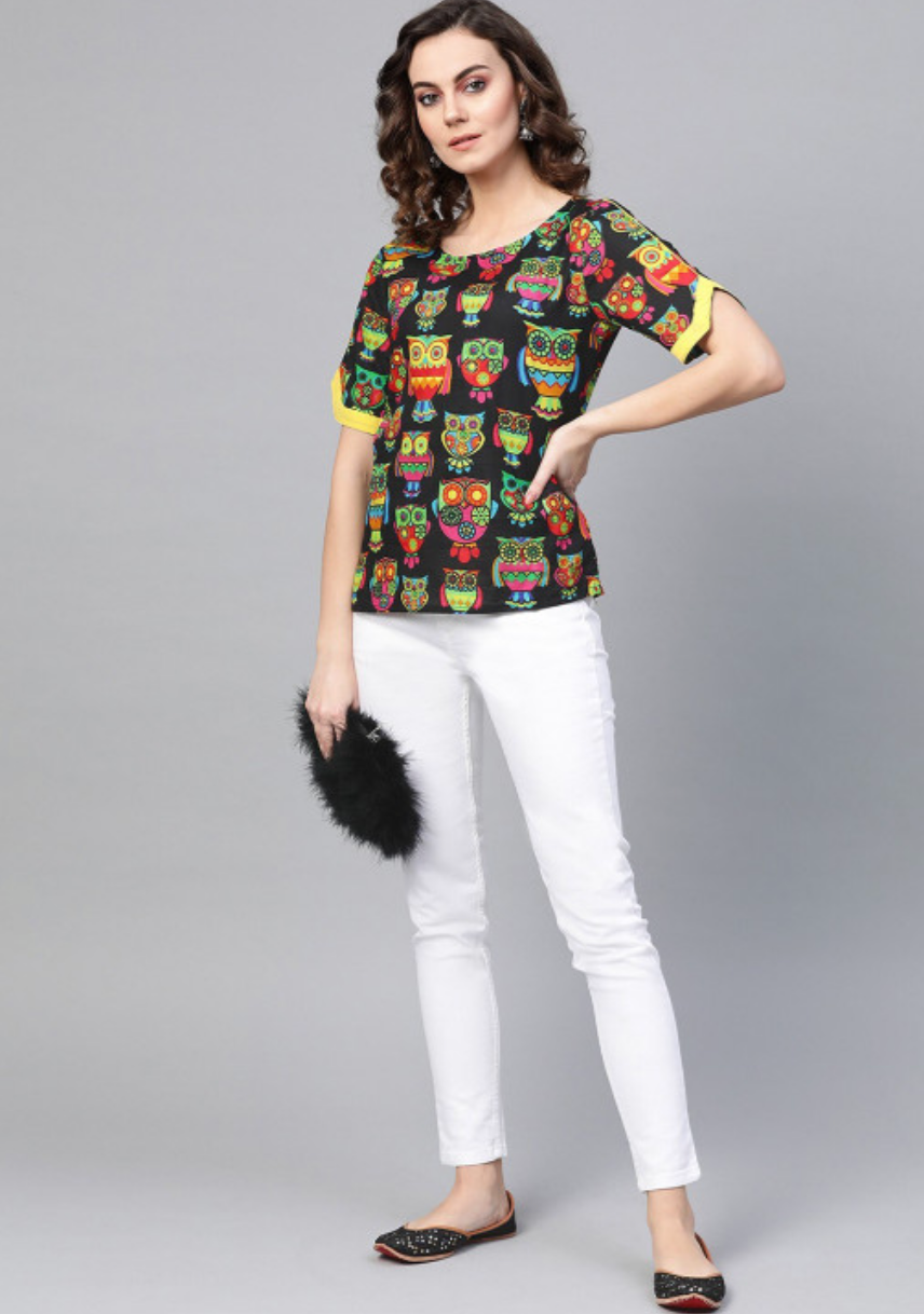 Conversational Printed Top - Image 5